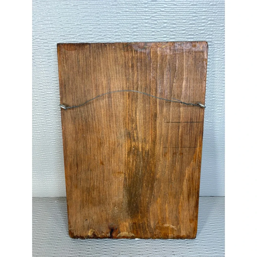 Vintage Tom Swift and His Wireless Message Wood Wall Plaque Victor Appleton Art‎